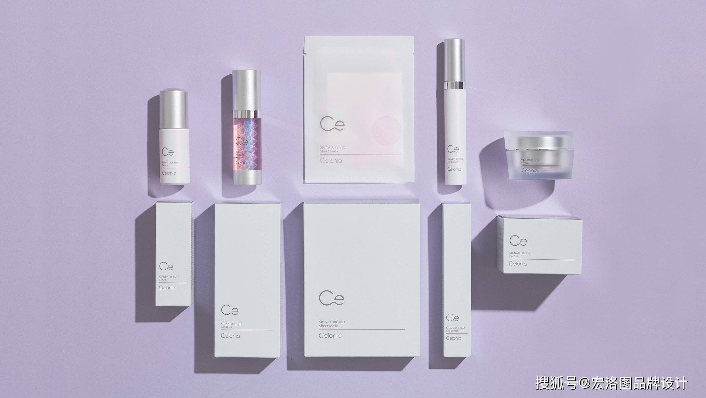 银色辉映，奢华新生 CELONIA化妆品包装中的现代美学
